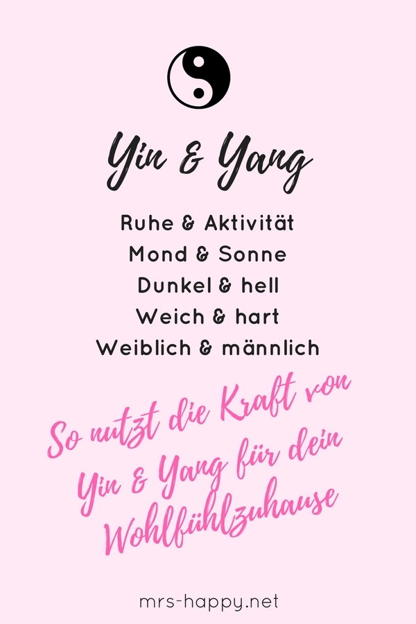 Bringe mehr Harmonie in dein Zuhause mit Yin und Yang